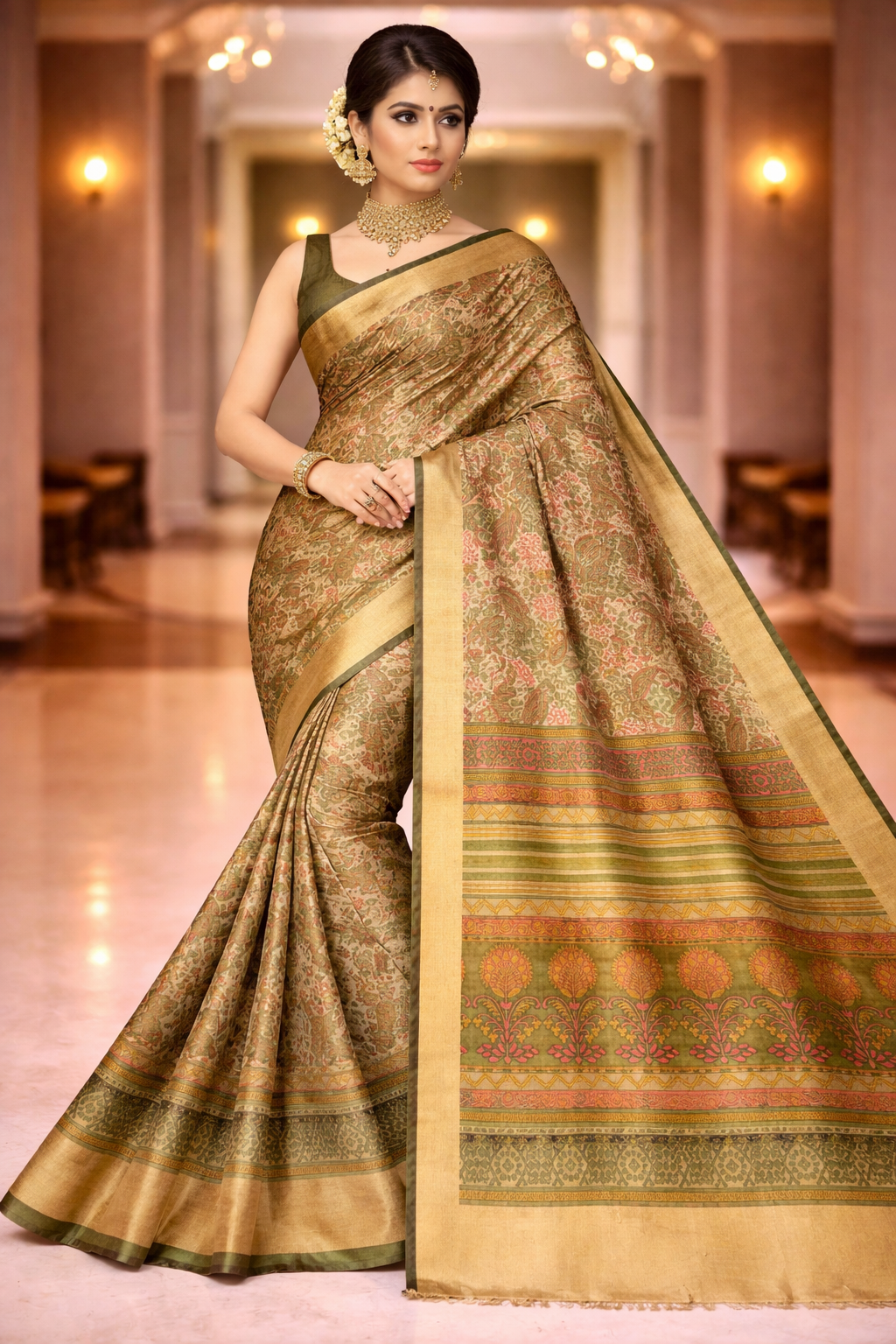 mursidabad pure silk without blouse