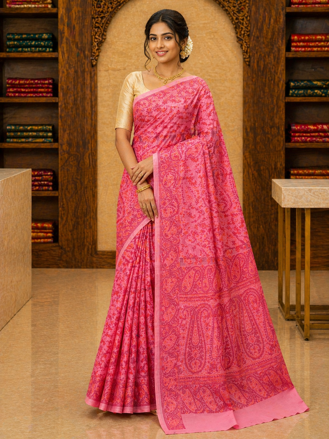 chanderi kota pure silk