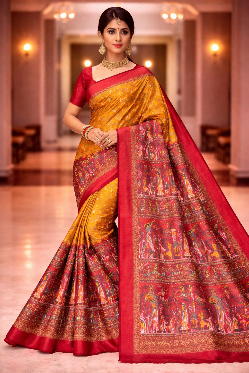 mursidabad pure silk without blouse