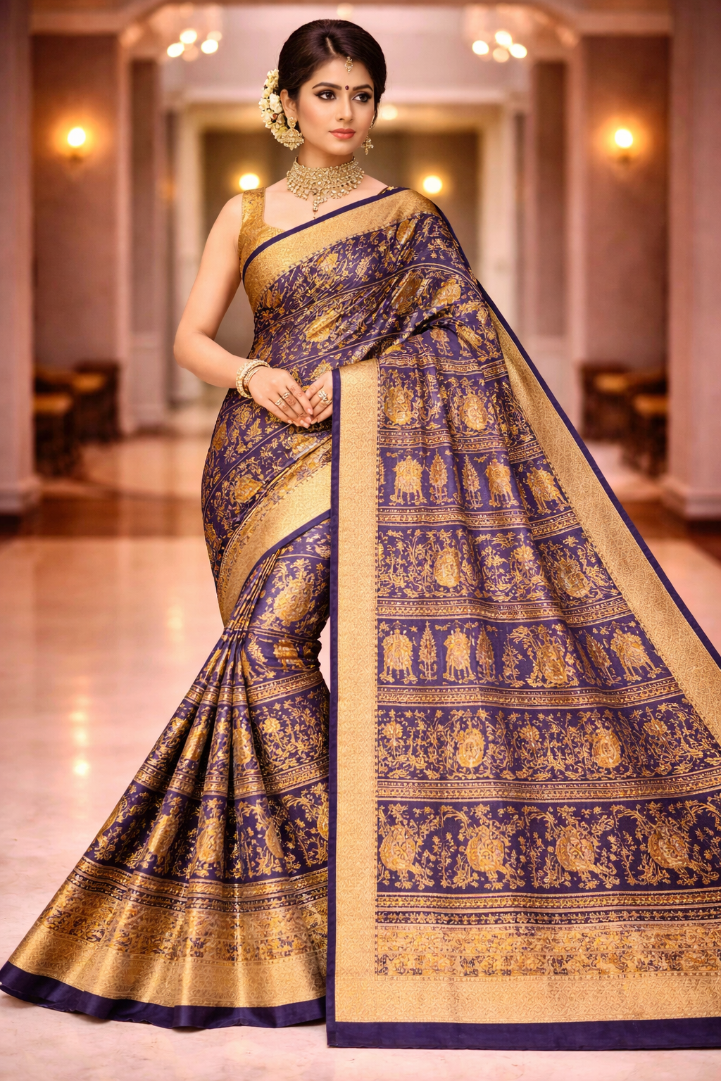 mursidabad pure silk without blouse