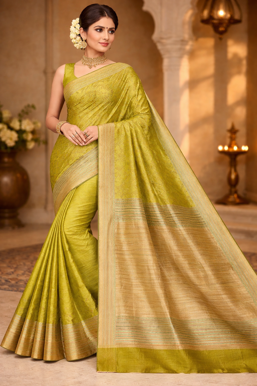 tussar pure silk without blouse
