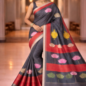 tussar pure silk kalamkari
