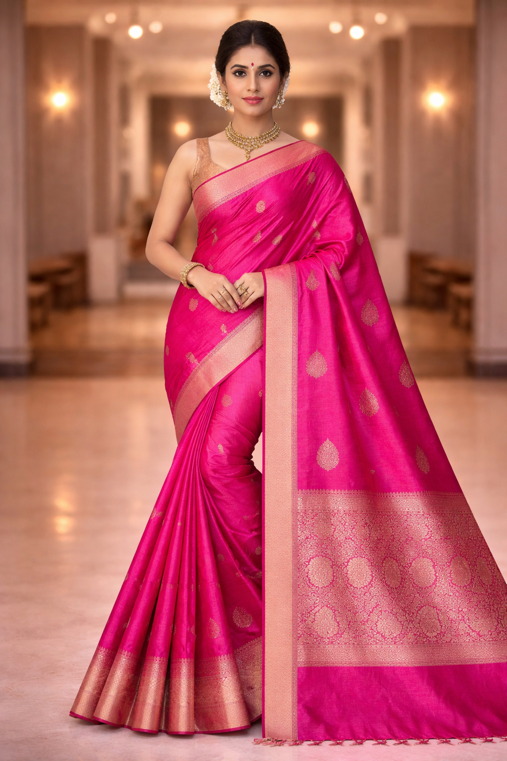 tussar silk jamdani