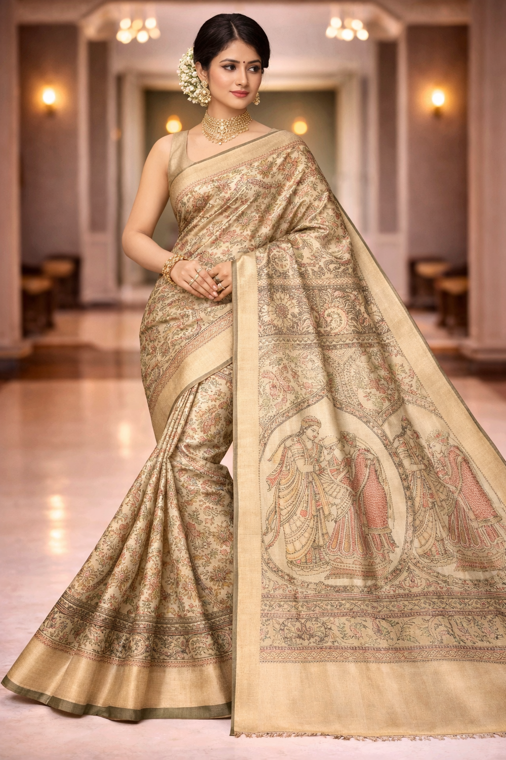 mursidabad pure silk without blouse