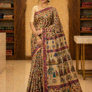 kalamkari ghicha silk