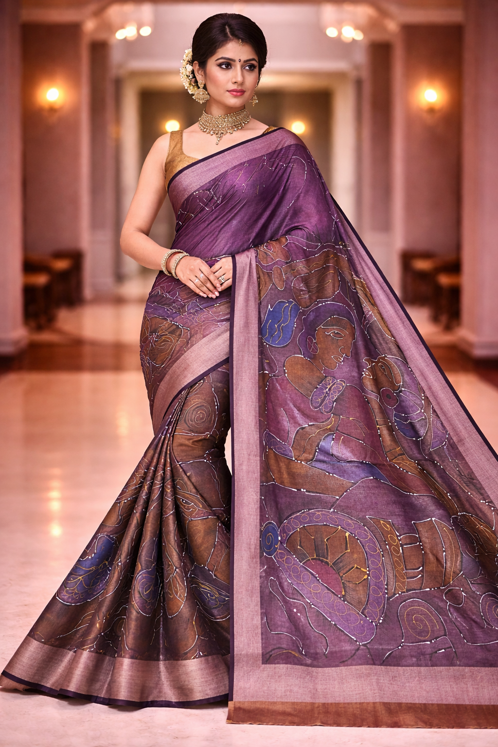 mursidabad pure silk without blouse