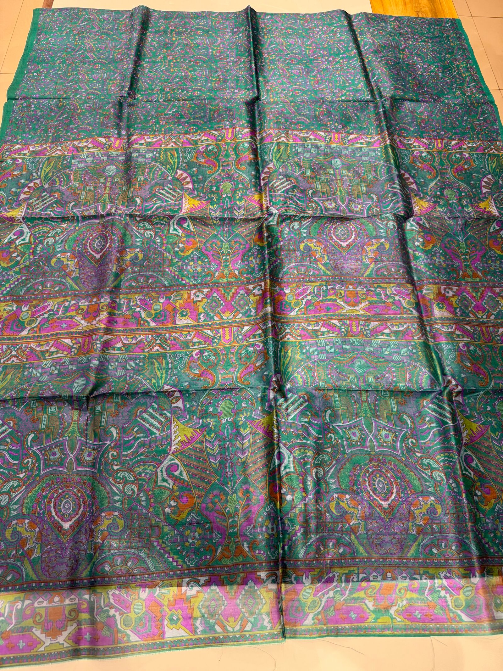 mursidabad pure silk without blouse - Image 3