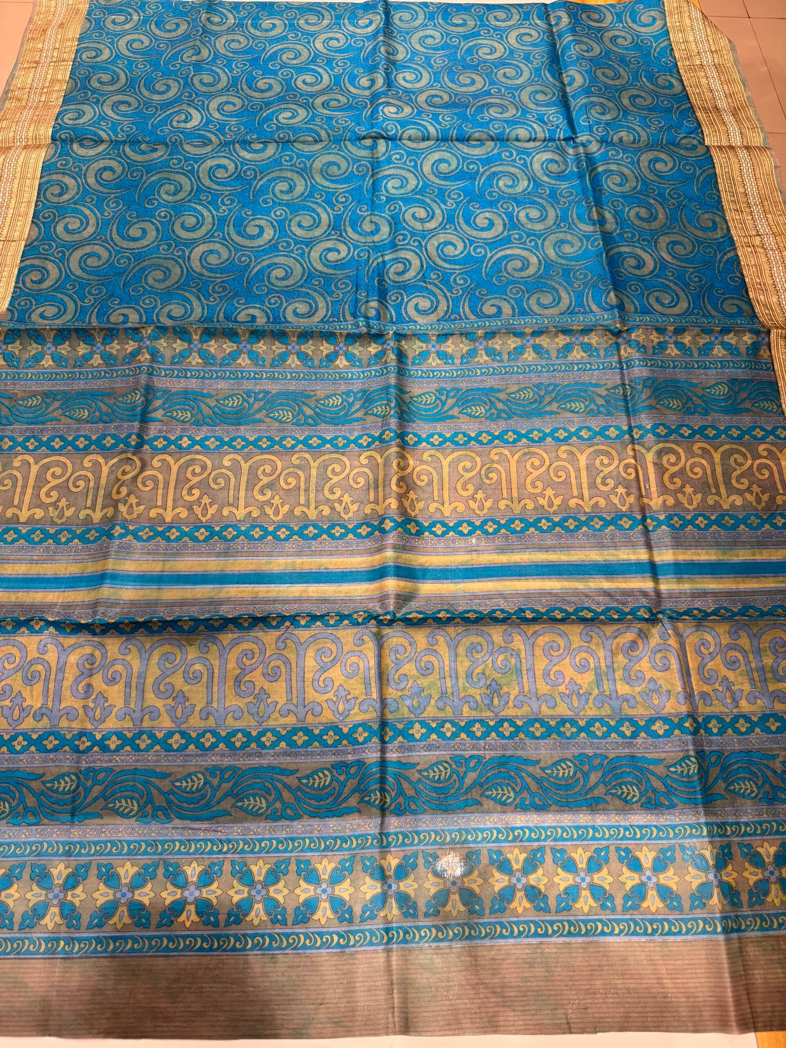 mursidabad pure silk without blouse - Image 3