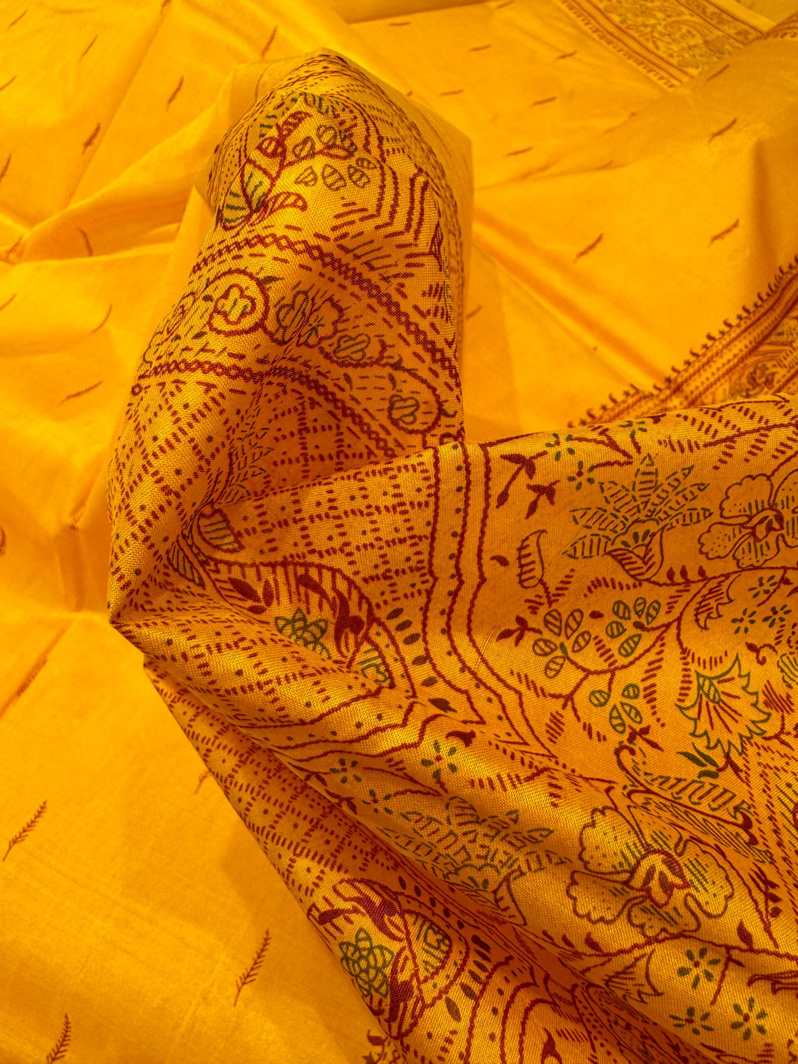 mursidabad pure silk without blouse - Image 3