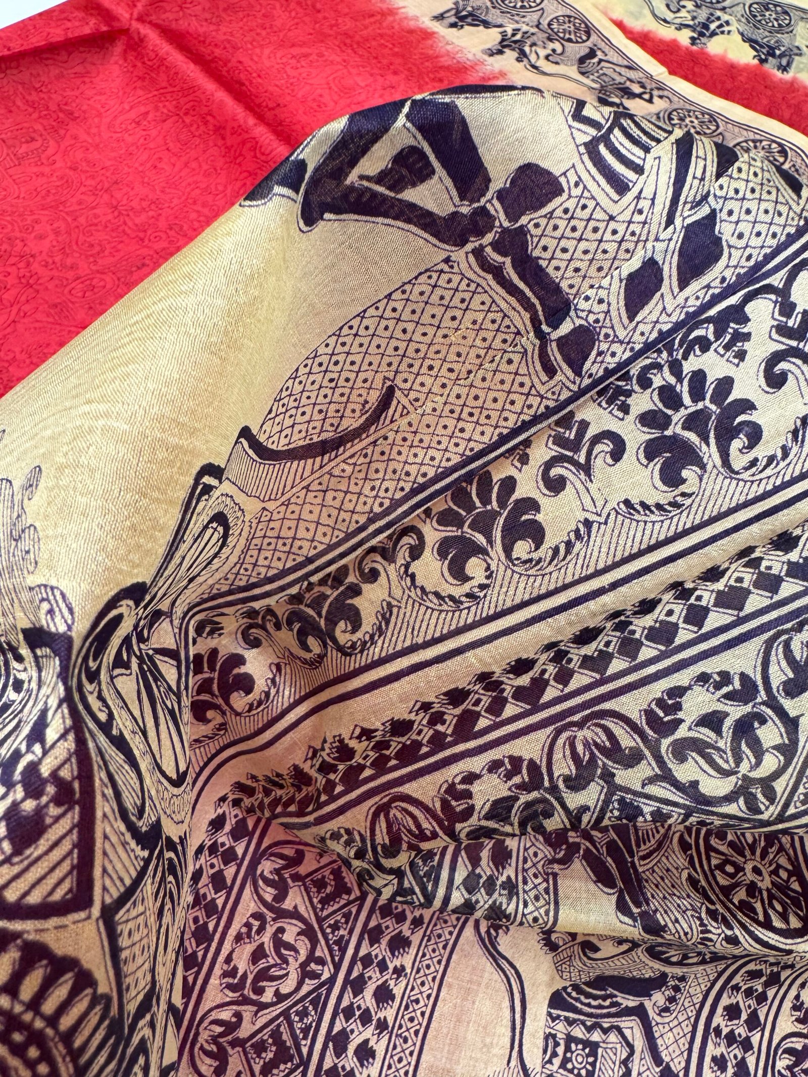 mursidabad pure silk without blouse - Image 3
