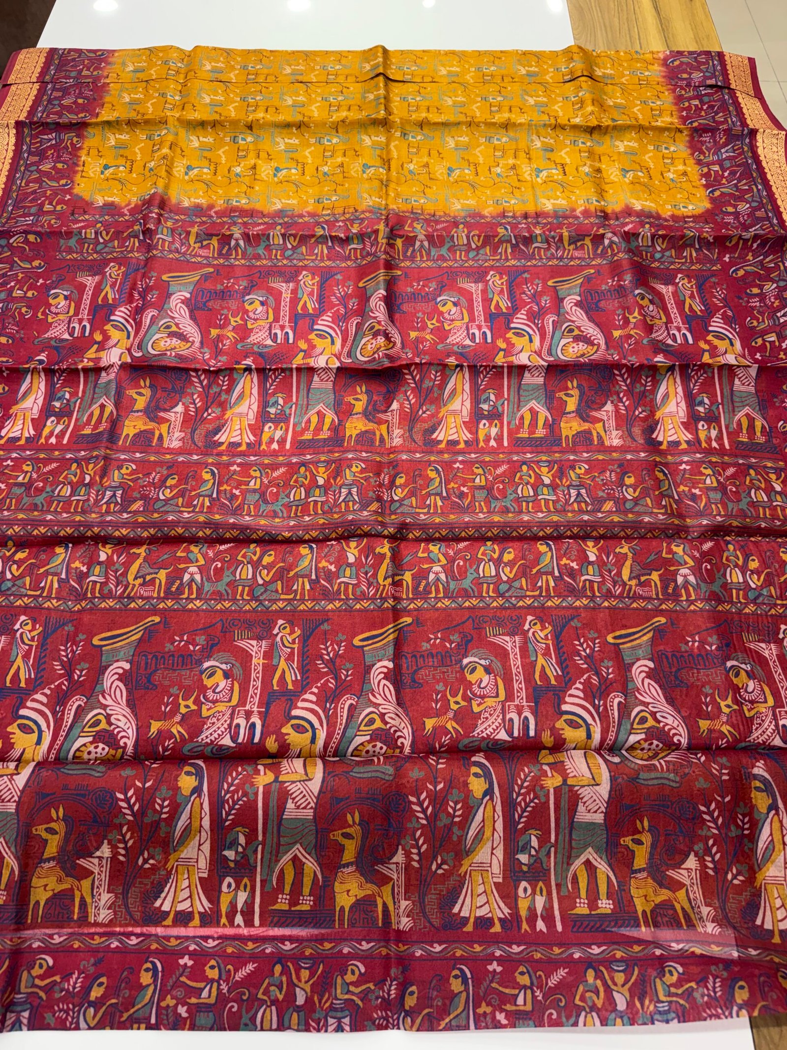 mursidabad pure silk without blouse - Image 4