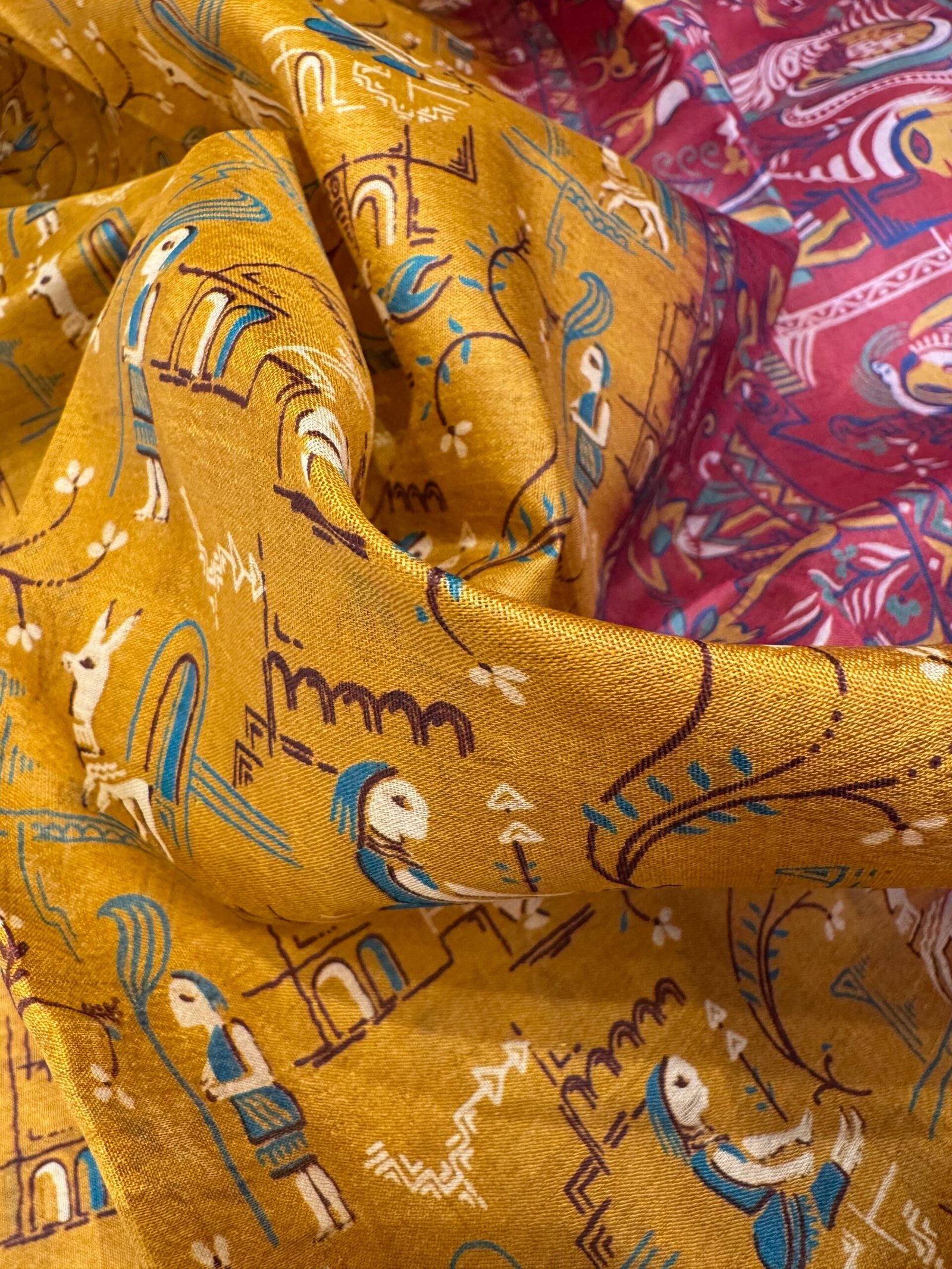 mursidabad pure silk without blouse - Image 2