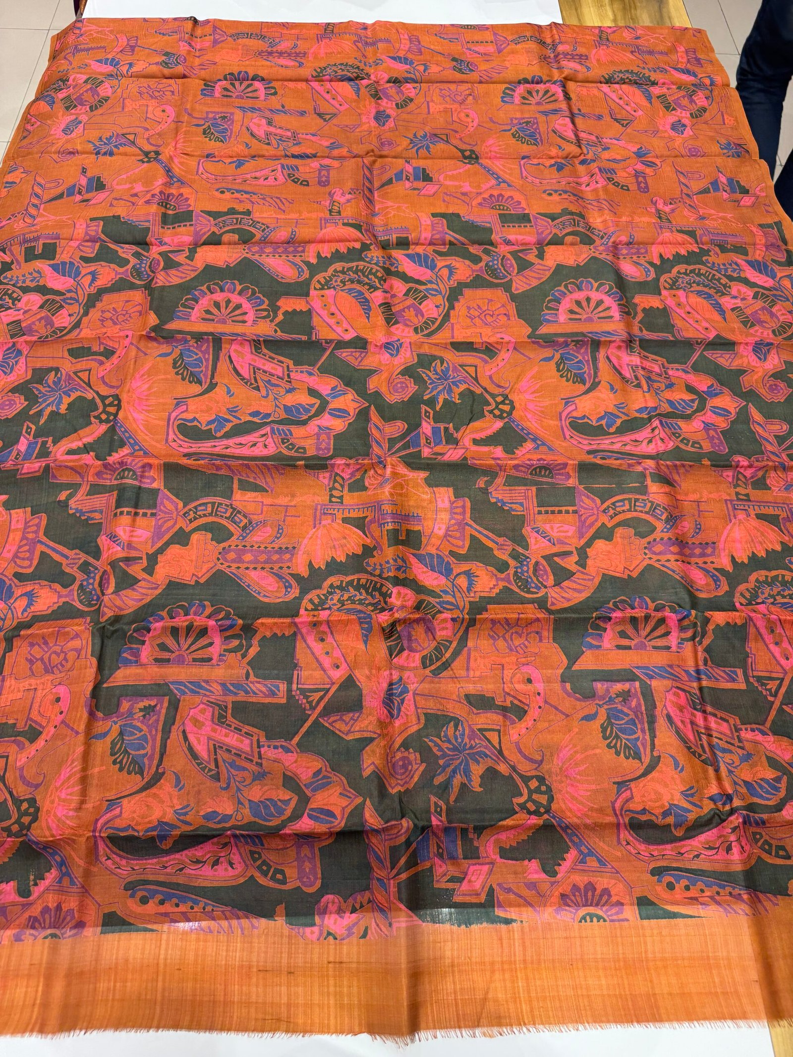 mursidabad pure silk without blouse - Image 2