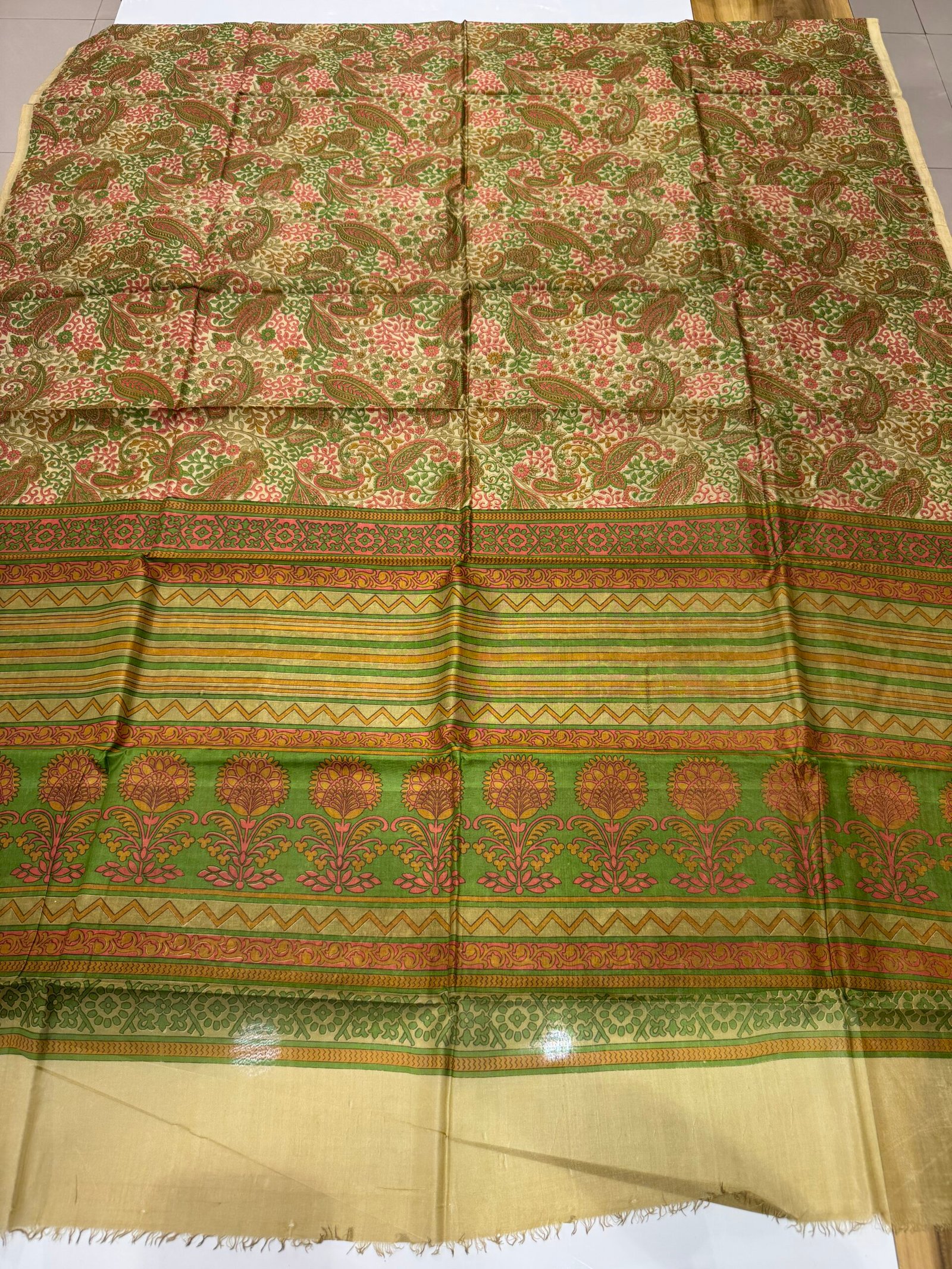mursidabad pure silk without blouse - Image 3