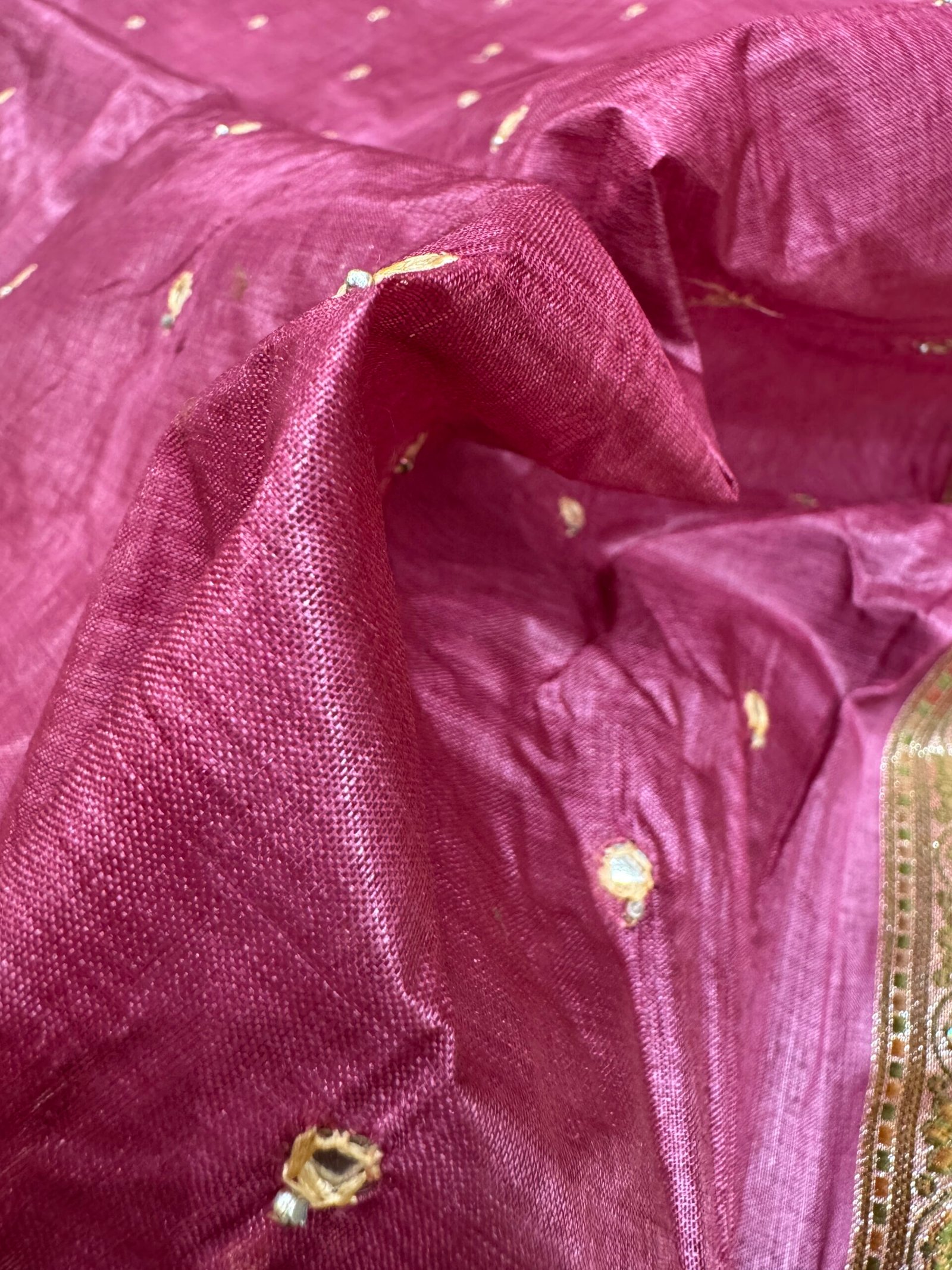 tussar pure silk without blouse - Image 2