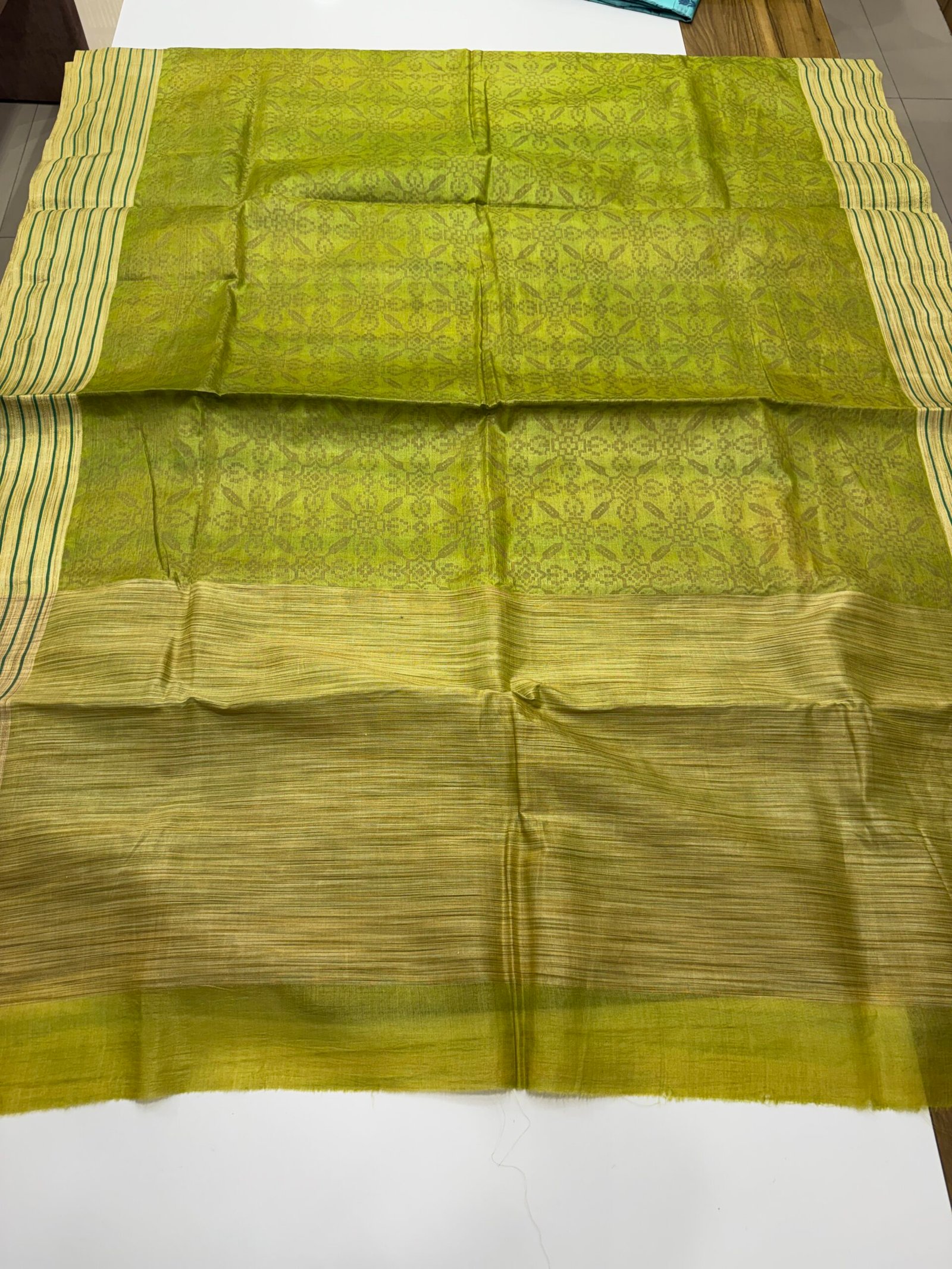 tussar pure silk without blouse - Image 3