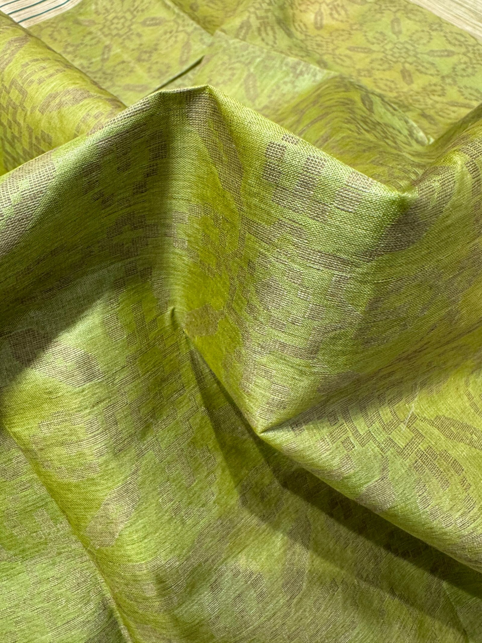 tussar pure silk without blouse - Image 2
