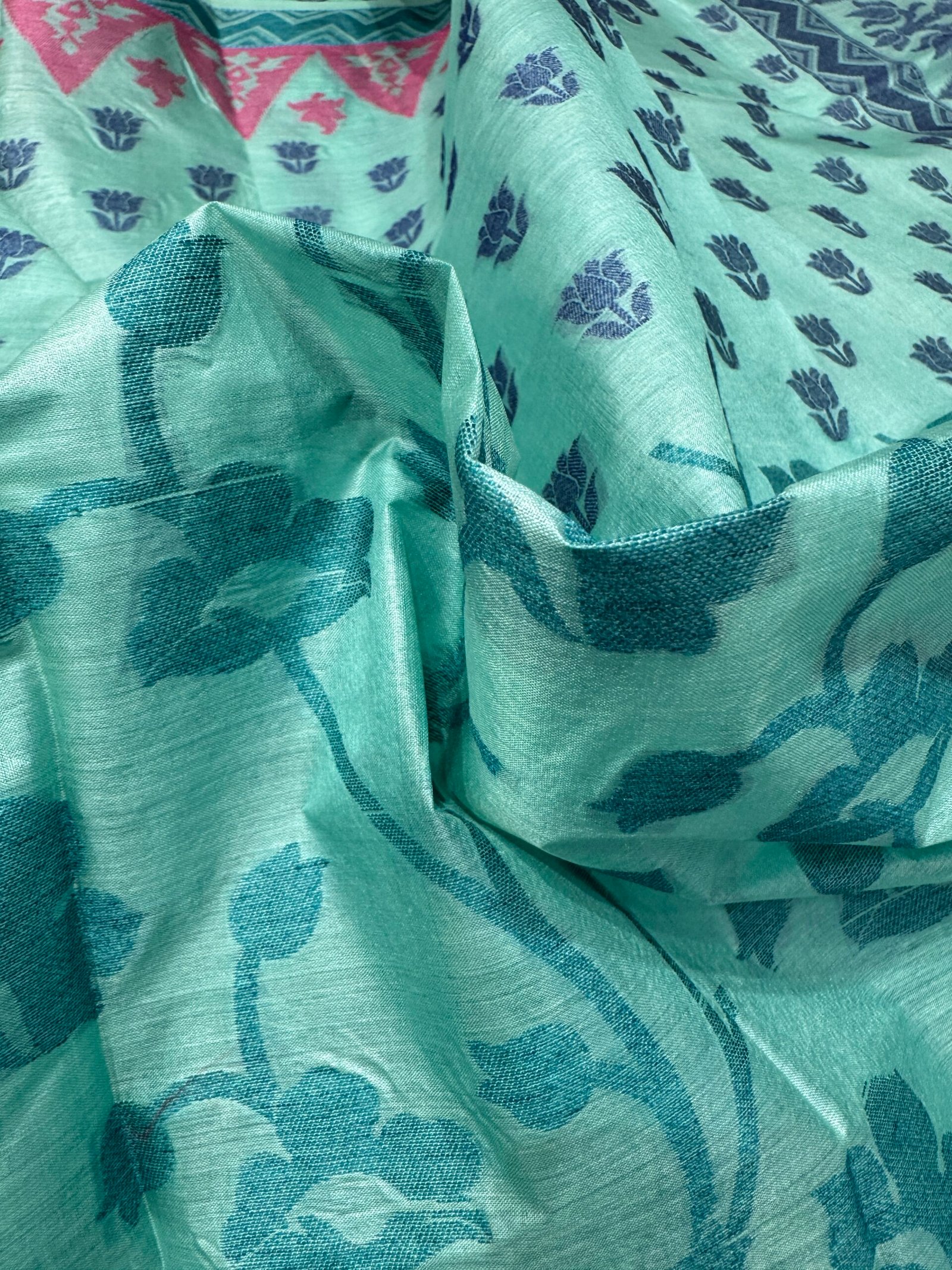 tussar pure silk without blouse - Image 3