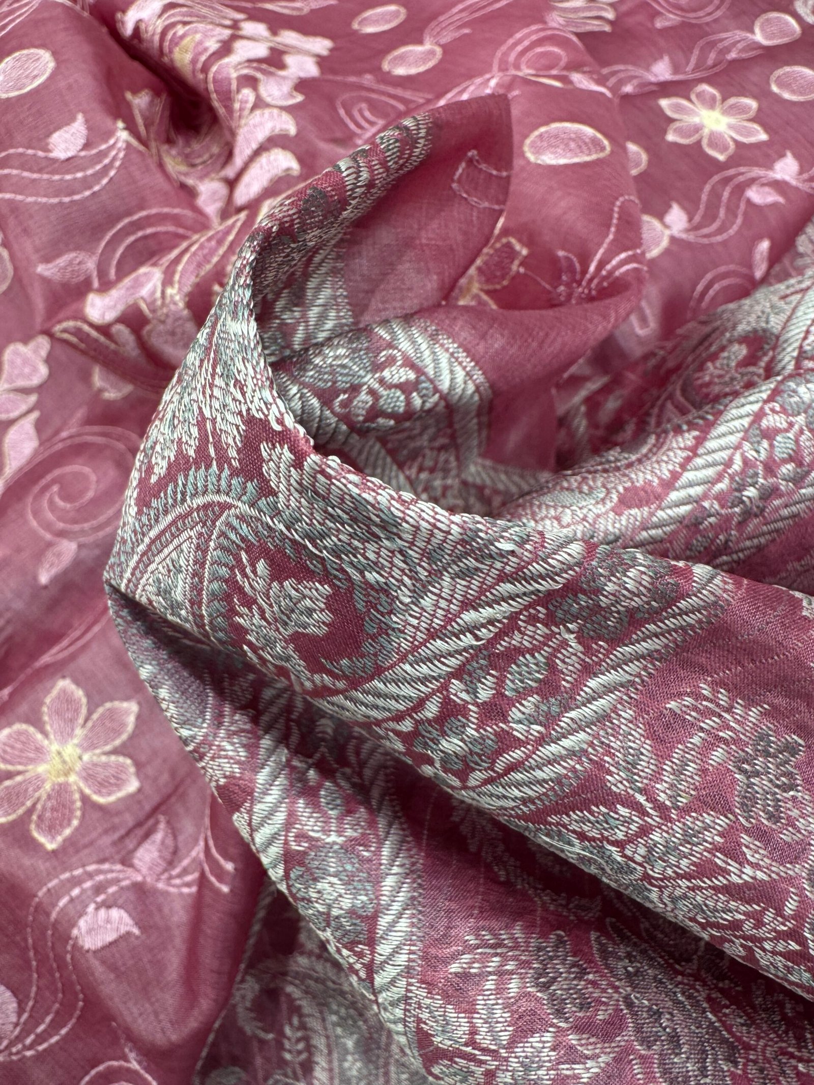 tussar pure silk without blouse - Image 3