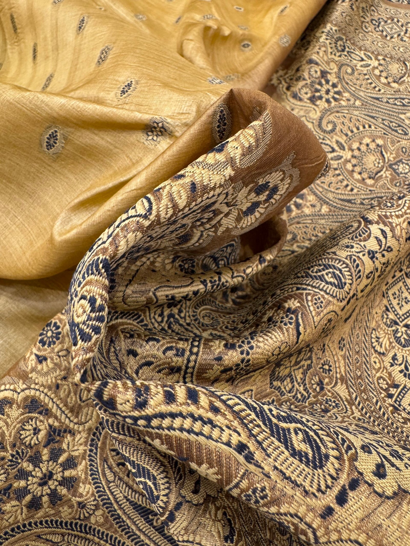 tussar pure silk without blouse - Image 3