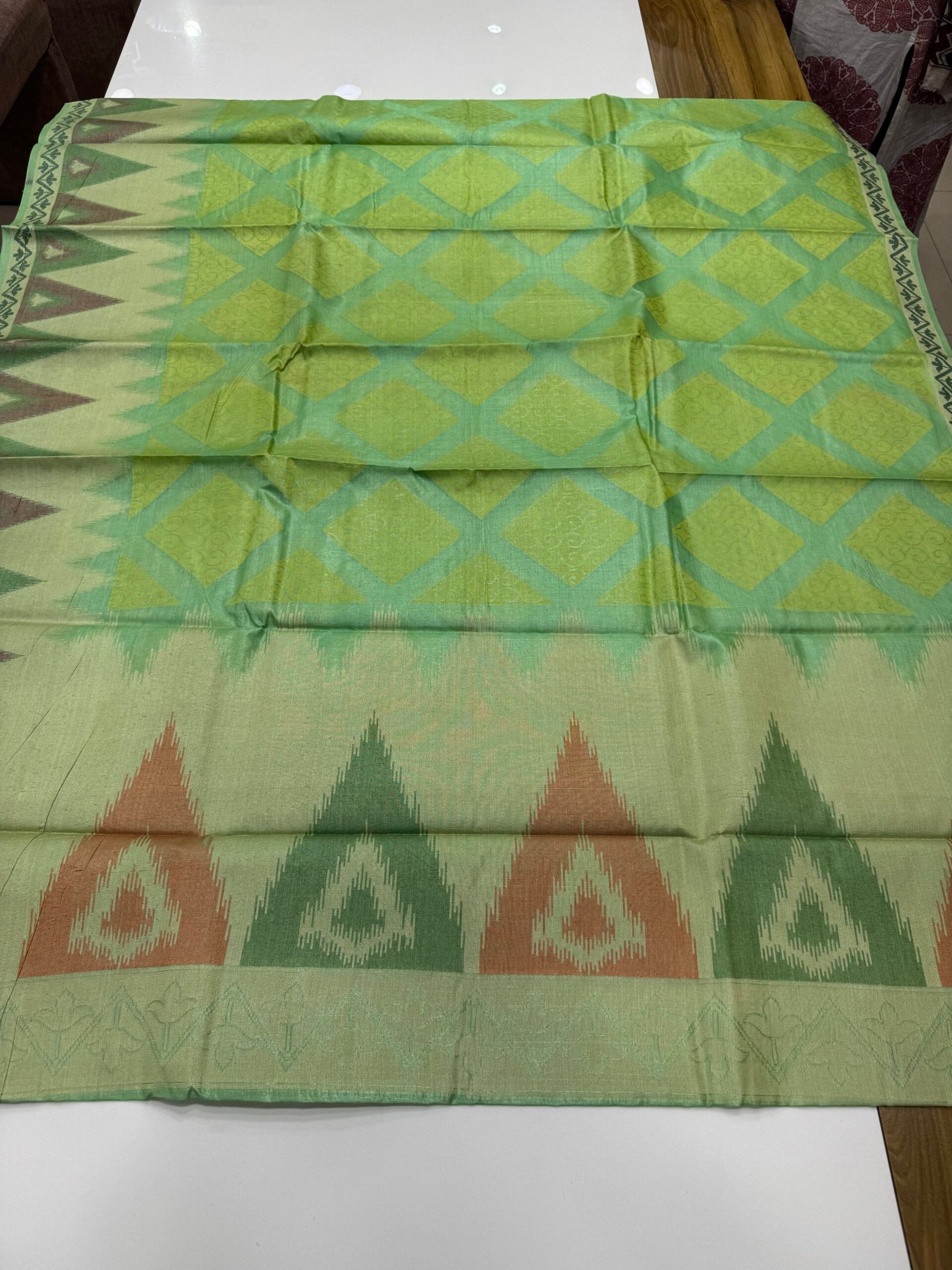 tussar pure silk without blouse - Image 2