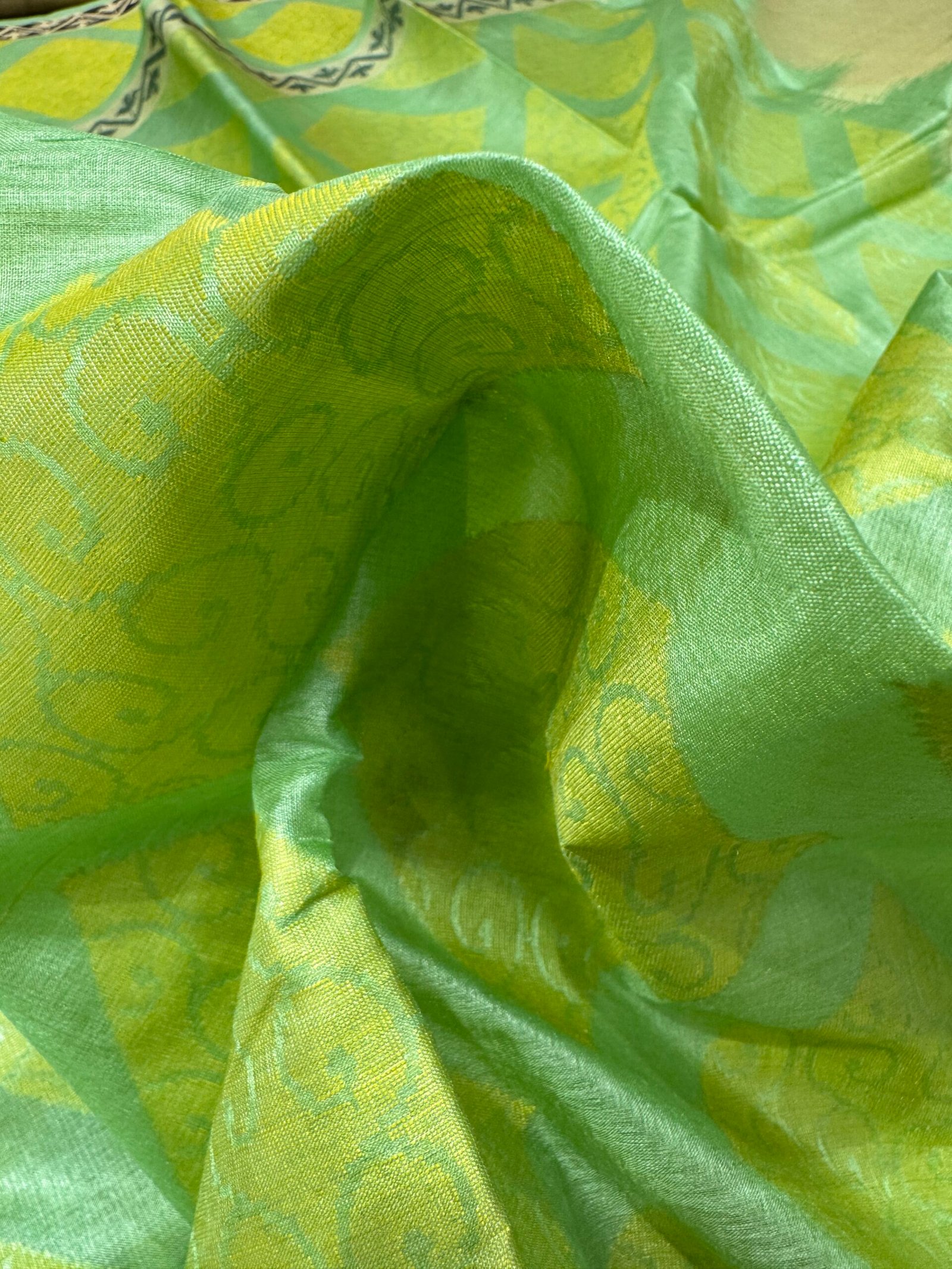 tussar pure silk without blouse - Image 3