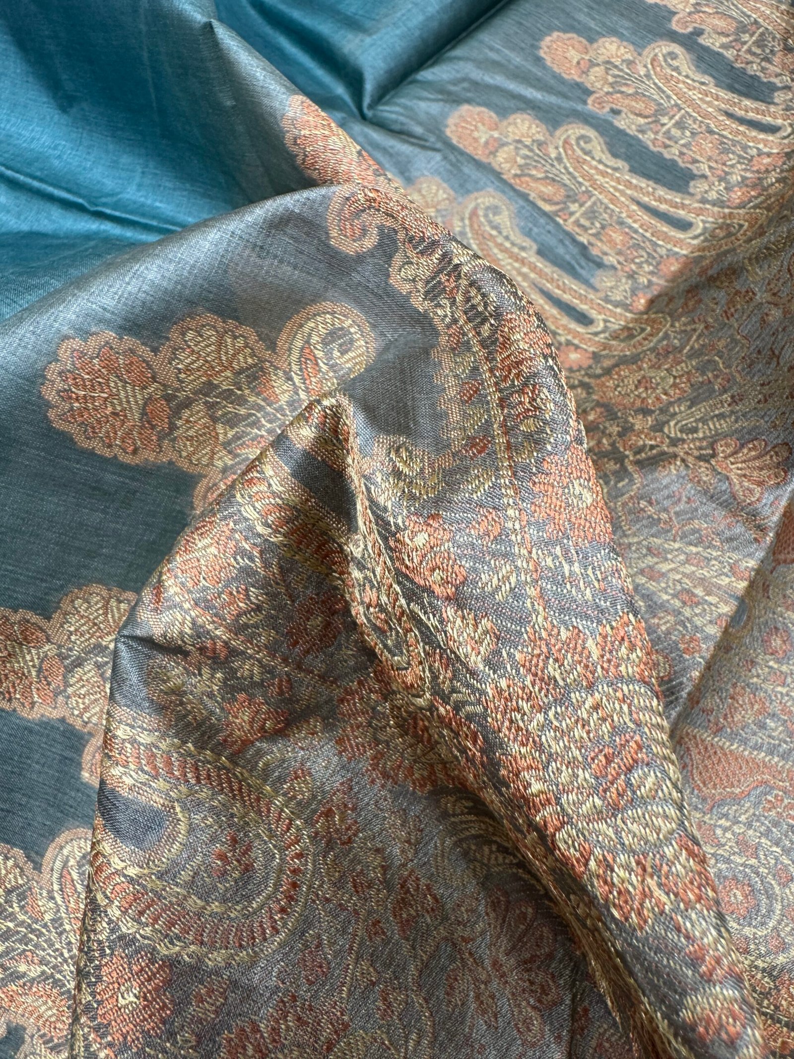 tussar pure silk without blouse - Image 2