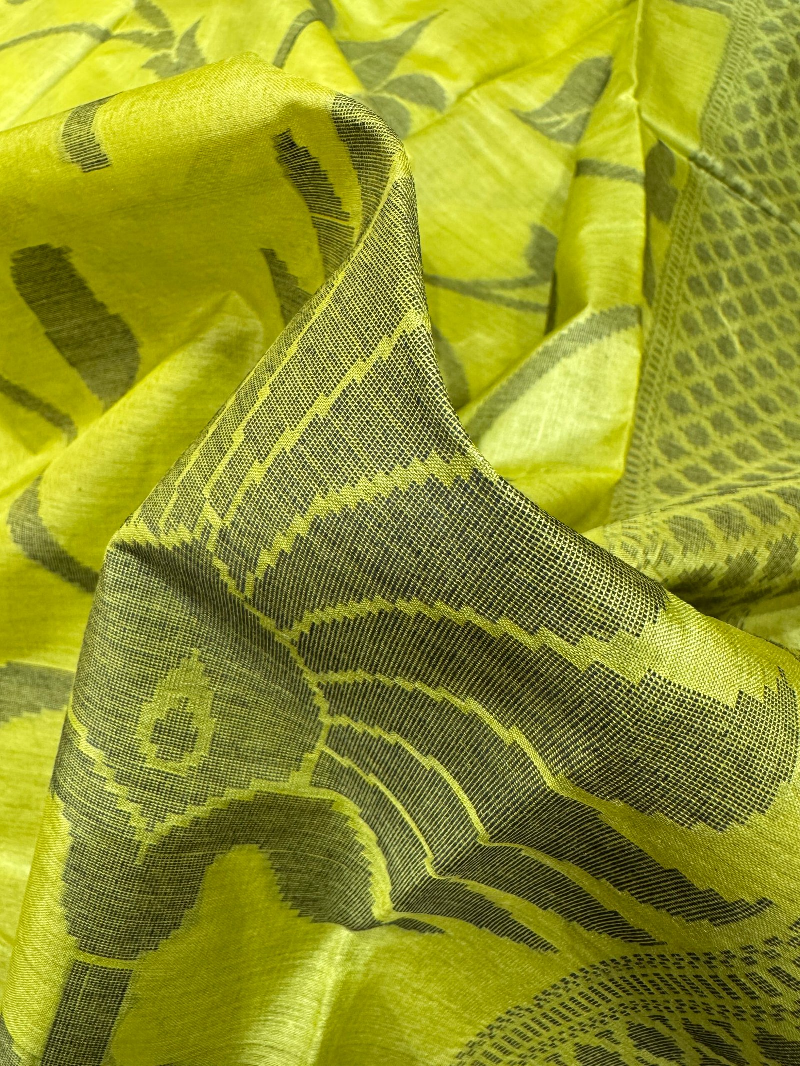 tussar pure silk without blouse - Image 2