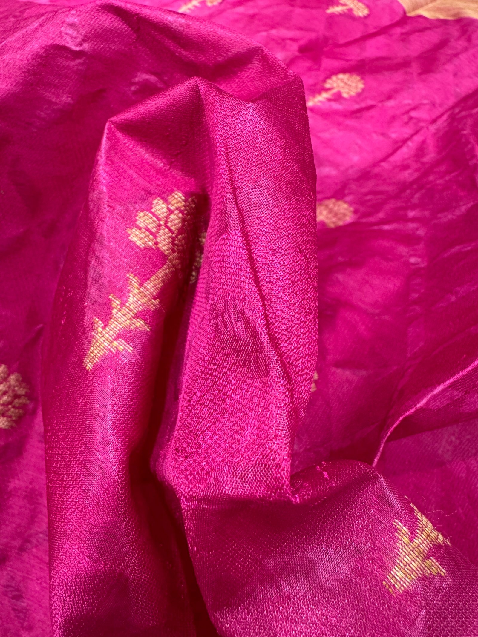 tussar pure silk without blouse - Image 2