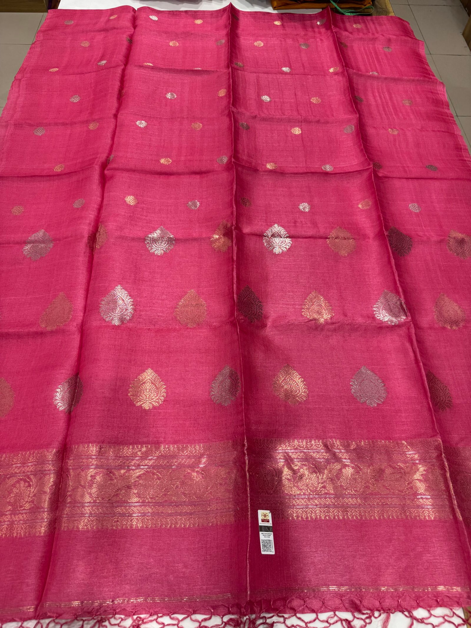 tussar silk jamdani - Image 2