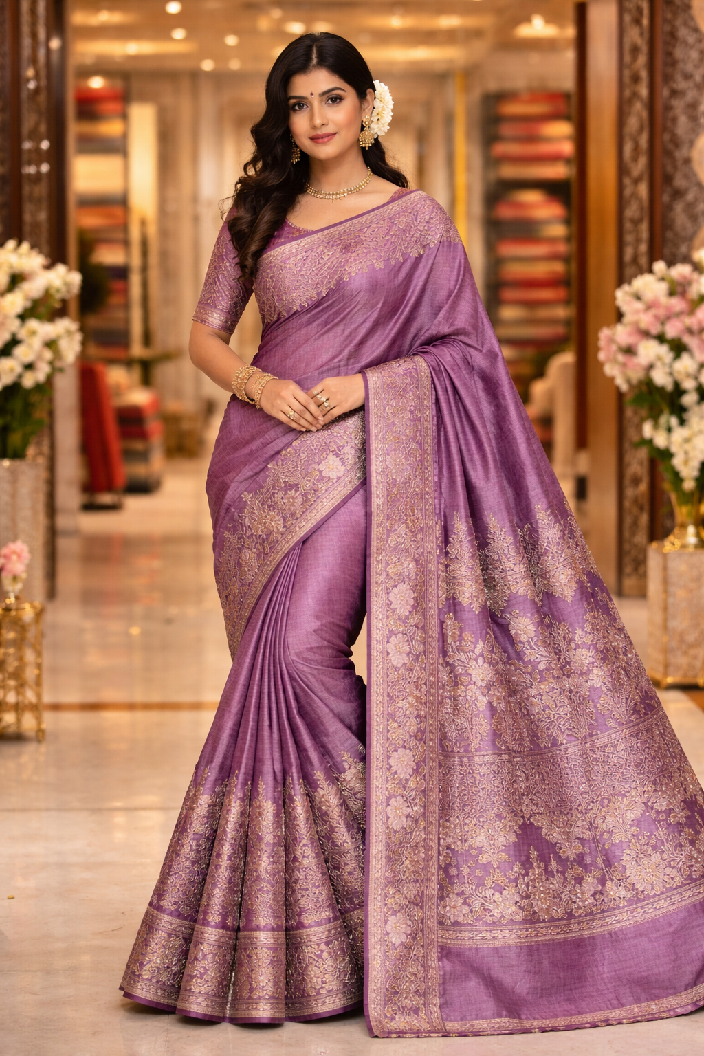 tussar pure silk without blouse