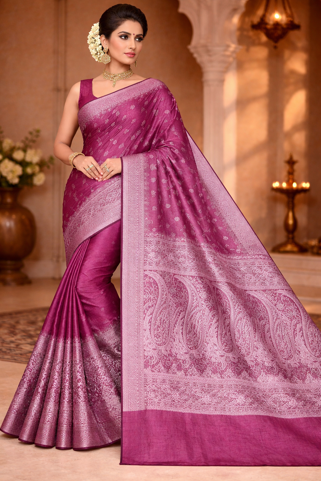 tussar pure silk without blouse