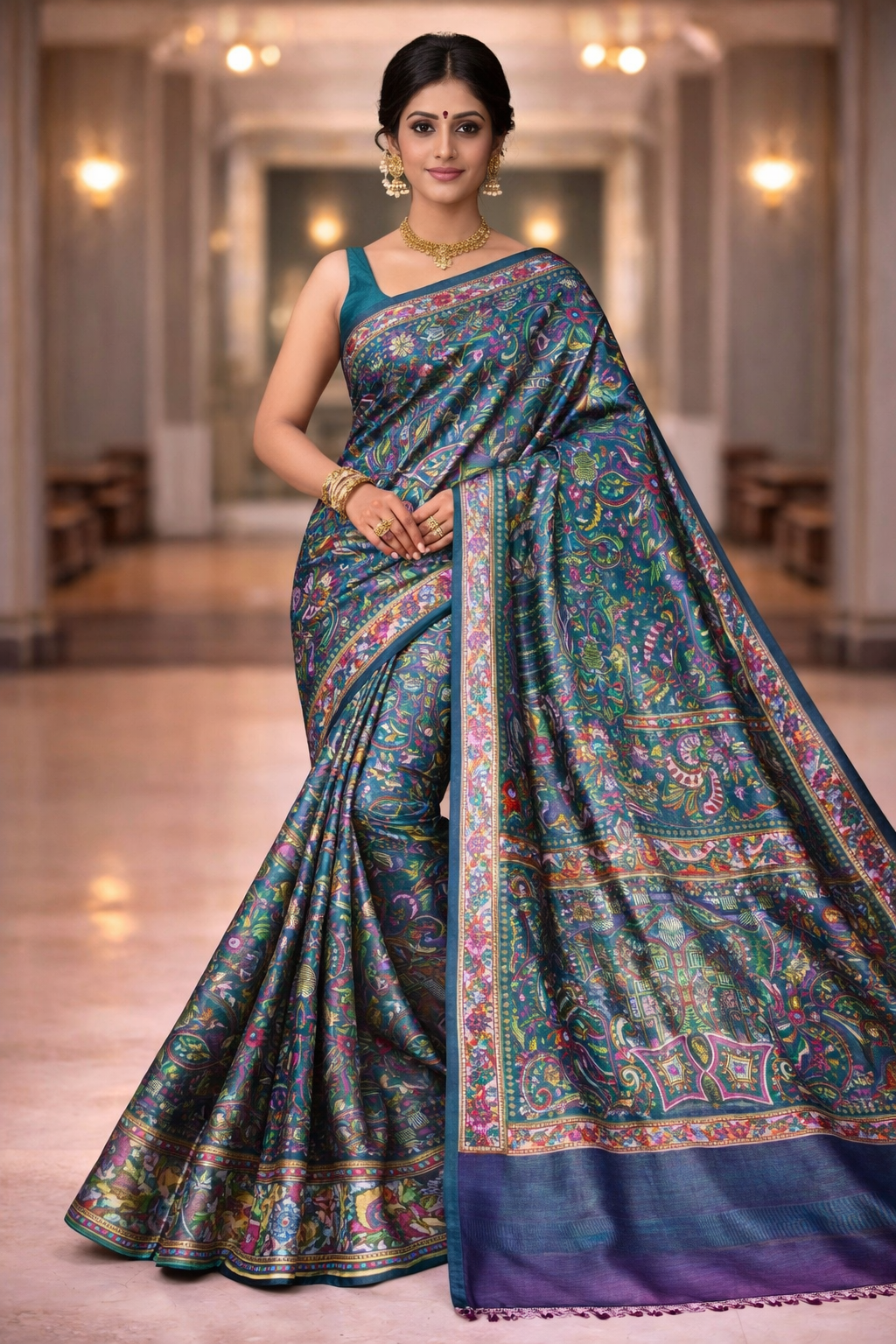 mursidabad pure silk without blouse
