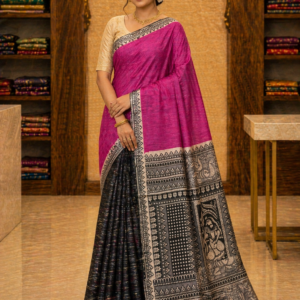 madhubani ghicha silk