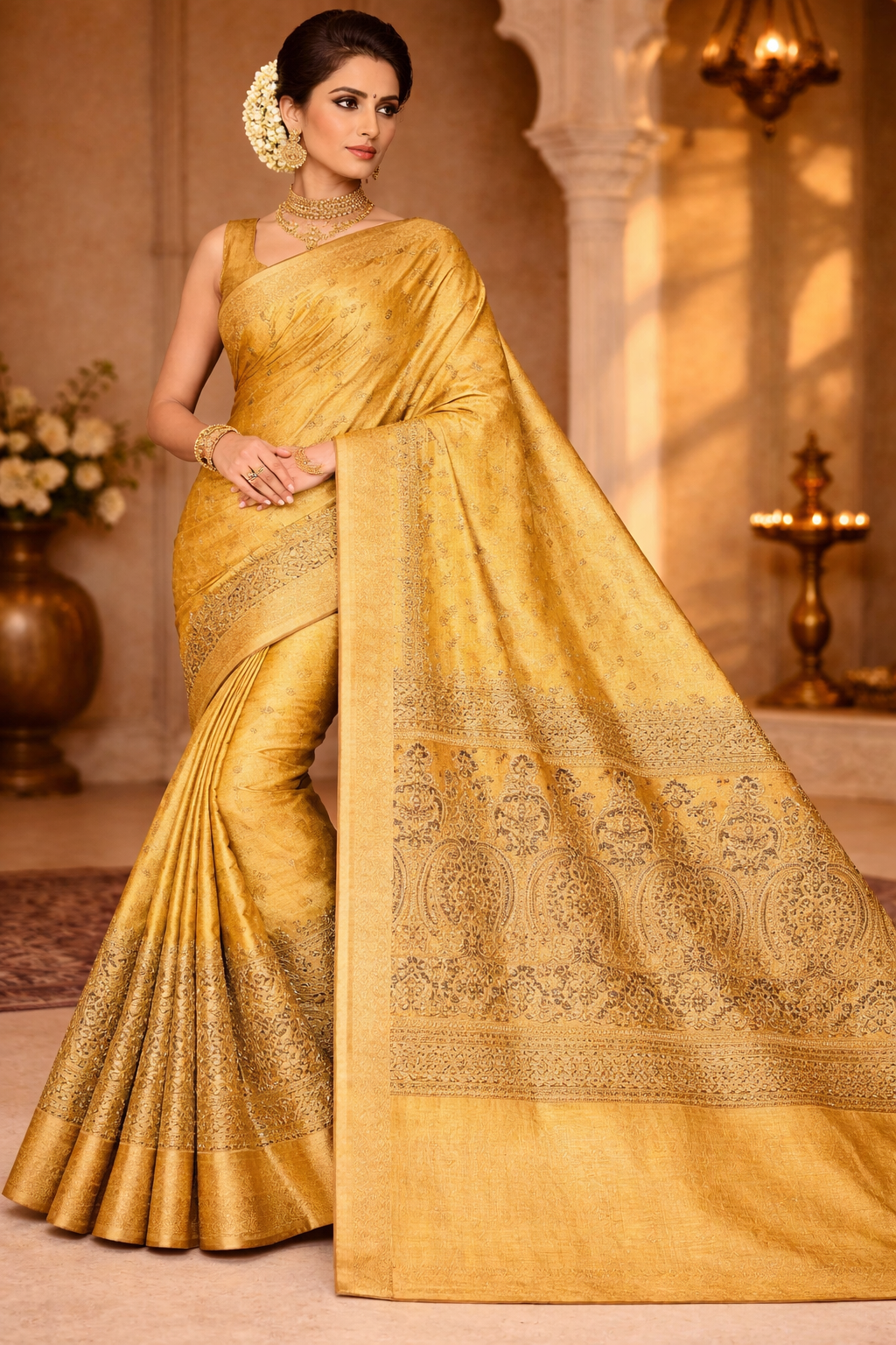 tussar pure silk without blouse