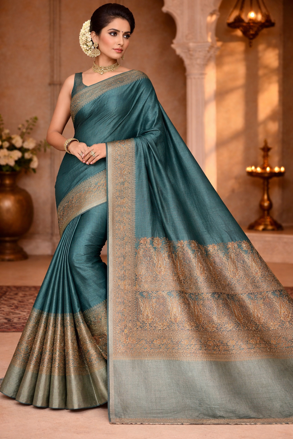 tussar pure silk without blouse
