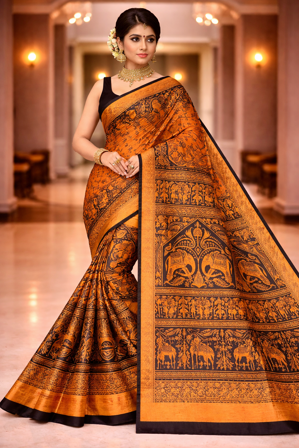 mursidabad pure silk without blouse
