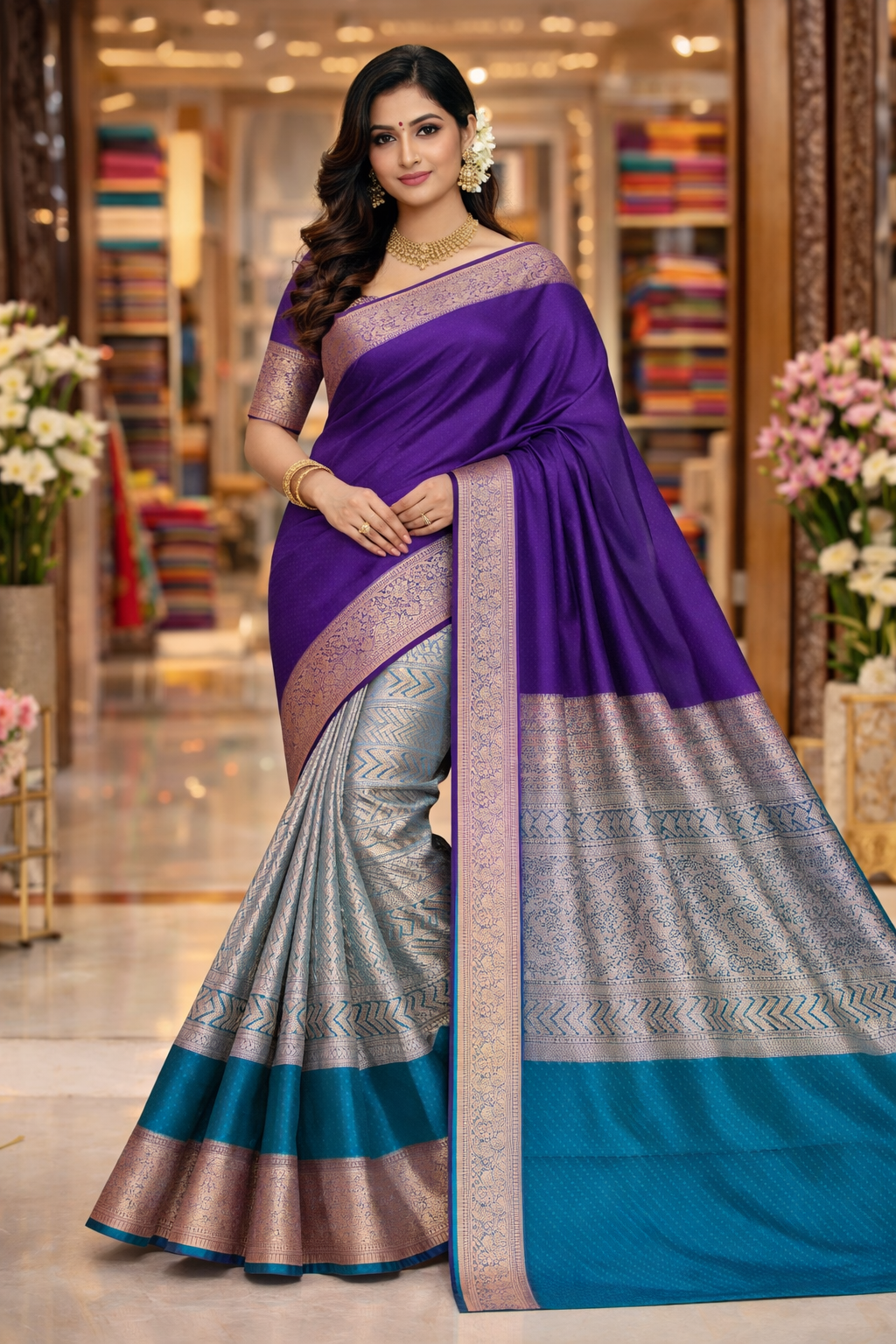 kanJivaram silk saree